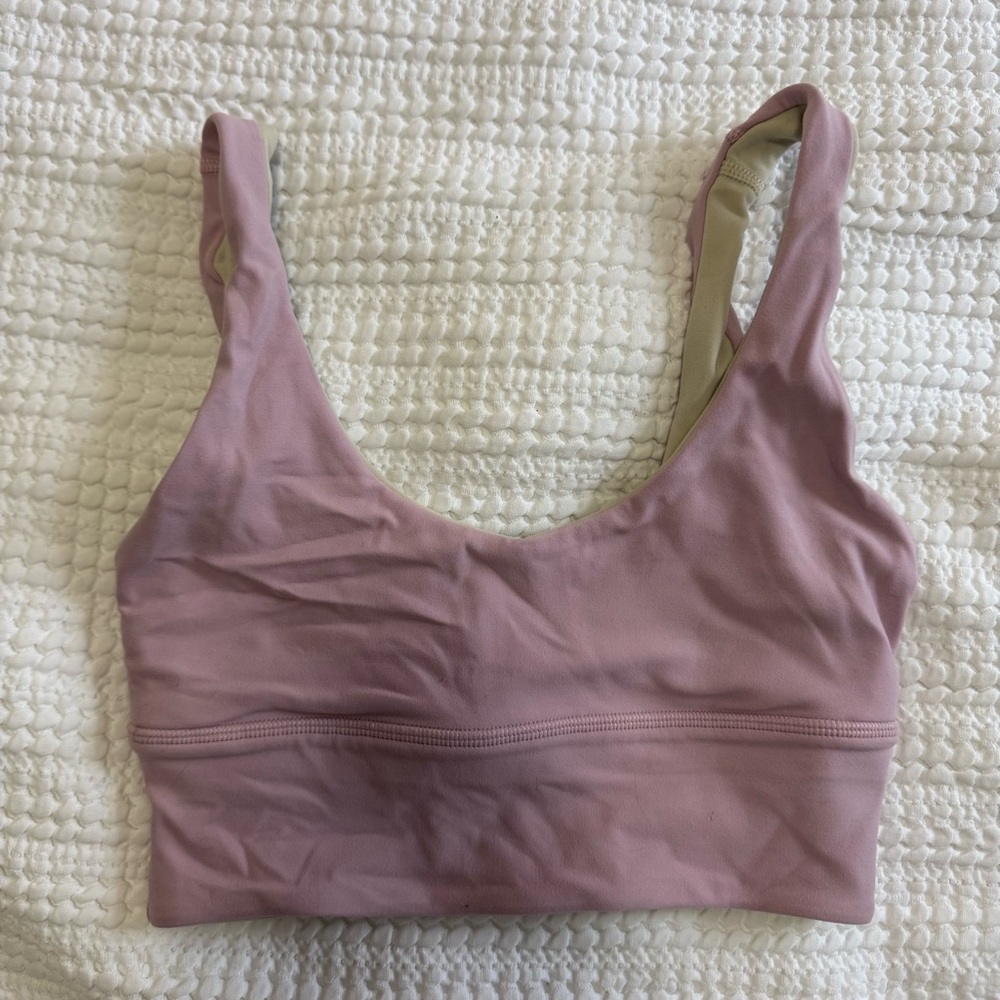 Lululemon Pink/Trench Reversible Align Bra